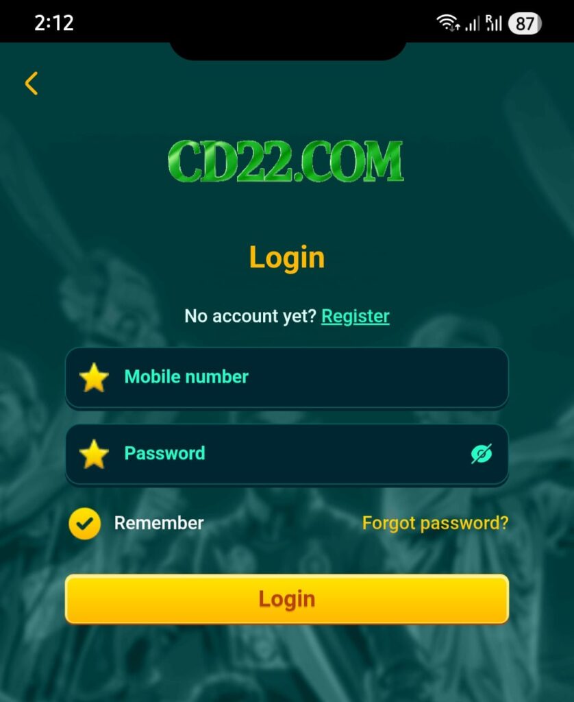 CD22 Login APP